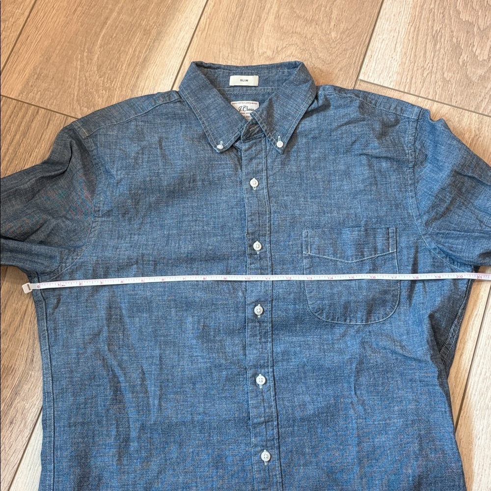 J.Crew Chambray Shirts Bundle of 2 (1-Year & 5-Year Wash) – Medium Slim Fit EUC - Picture 10 of 11